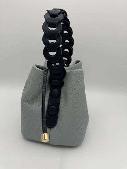 Blue small Bucket bag
