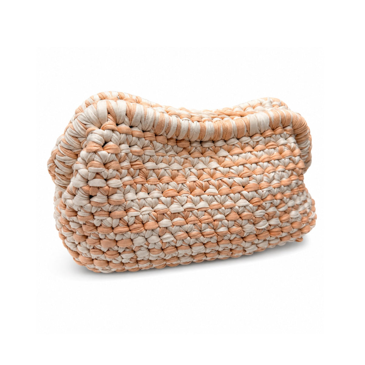 Pink & White Cloth Clutch
